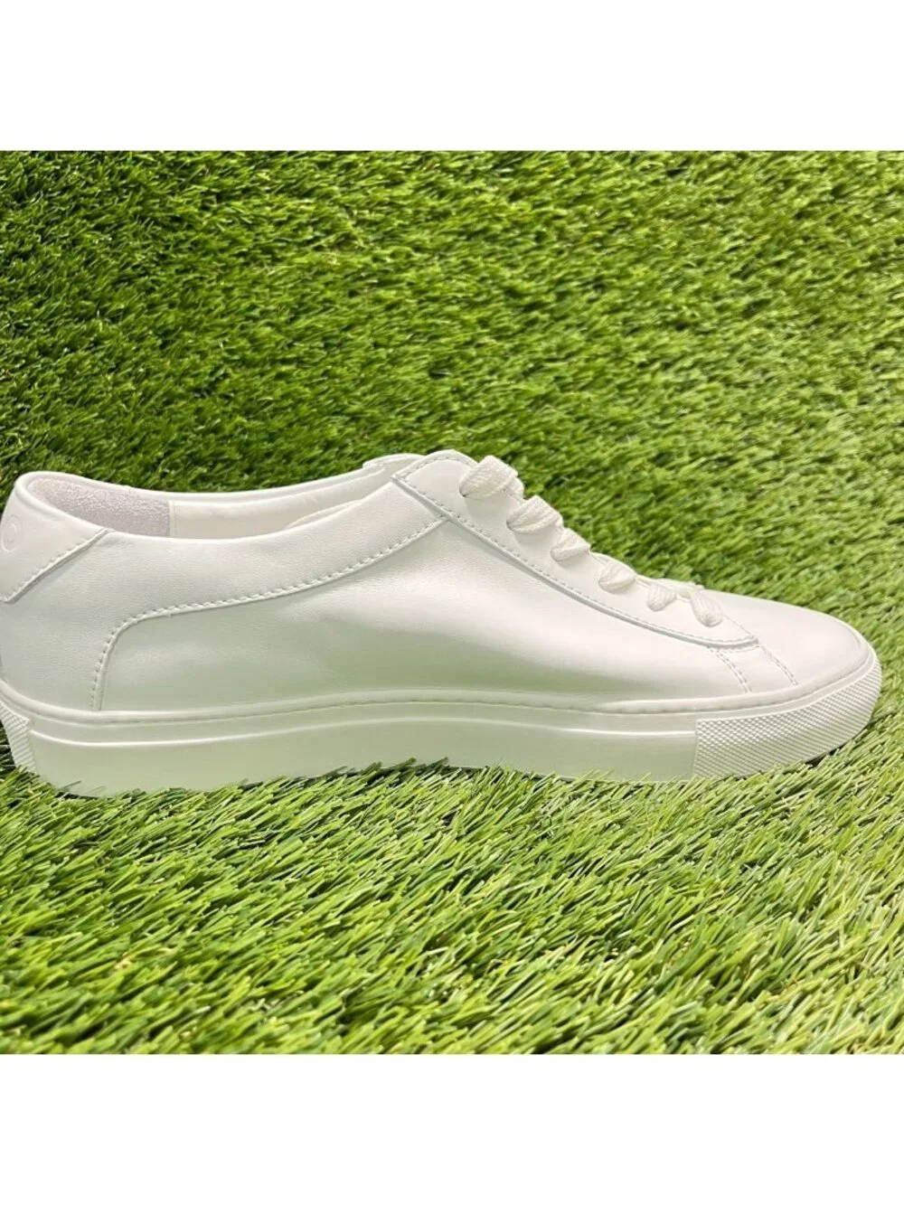 Koio Capri Low Triple White Mens Size 7 Athletic Leather Luxury Shoes Sneakers